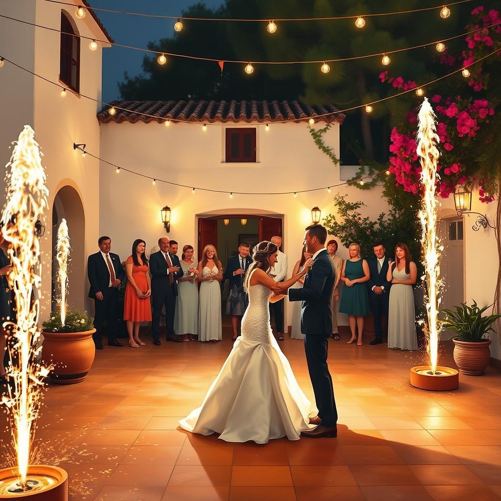 Efectos especiales para bodas: chispas frías, confeti y drones que marcan 2026
